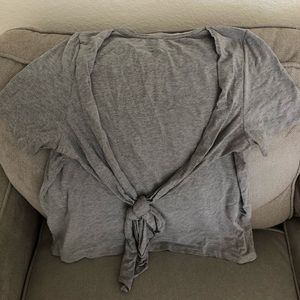 Topshop tie back shirt